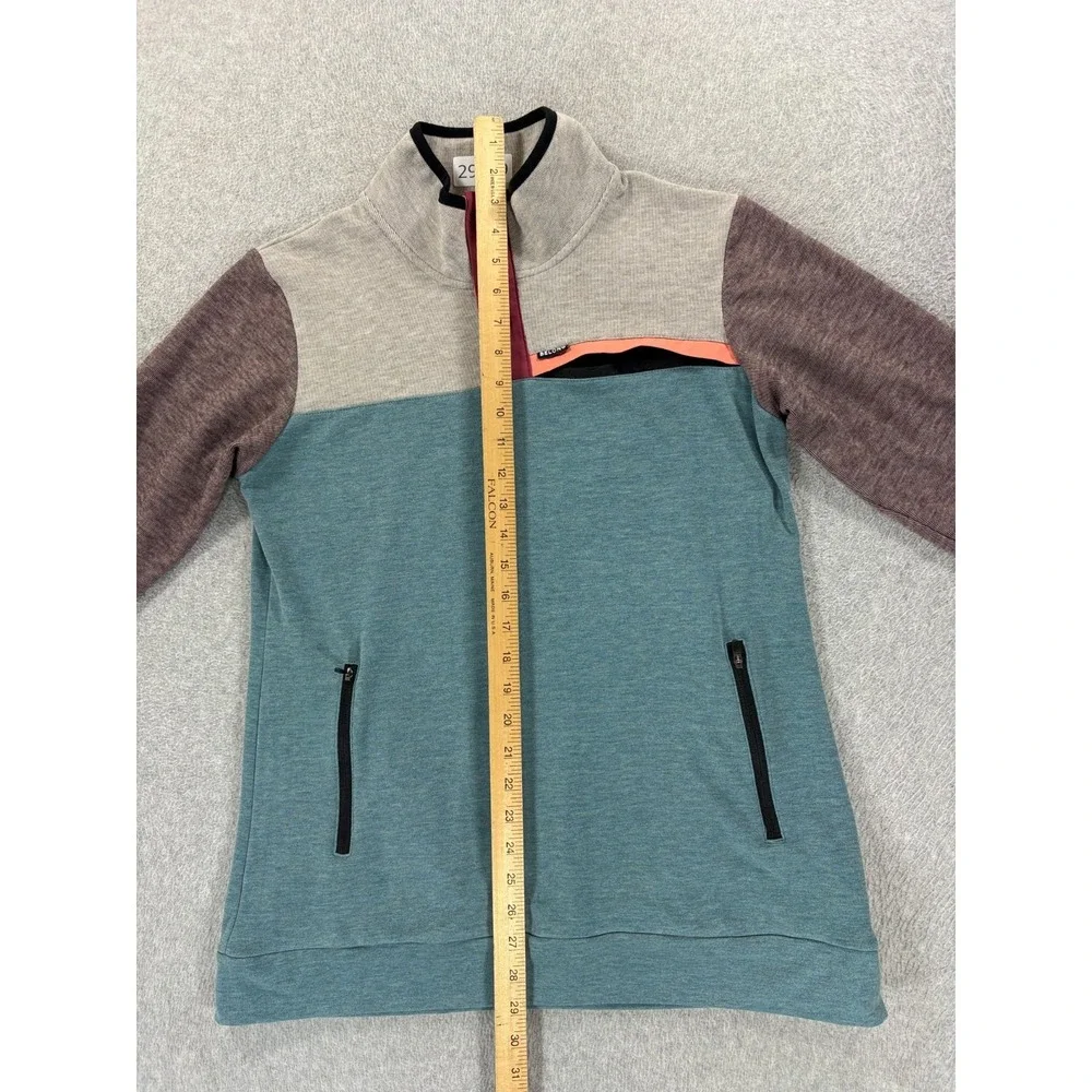 Belong Designs Powell Fleece Pullover Sweater (Men's Medium) Blue/Gray